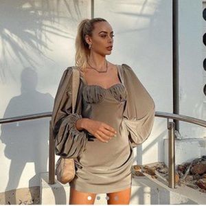 Jagger and stone liv green mini dress